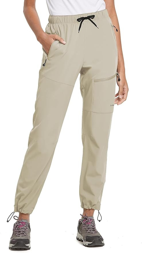 BALEAF Women's Hiking Pants Quick Dry Lightweight Water Resistant Elastic Waist Cargo Pants for A... | Amazon (US)