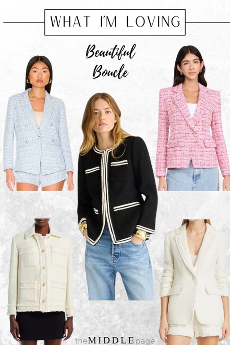 Boucle jackets are the perfect 3rd layer for a spring outfit! 🤍🤍

#LTKSeasonal #LTKover40 #LTKfindsunder100