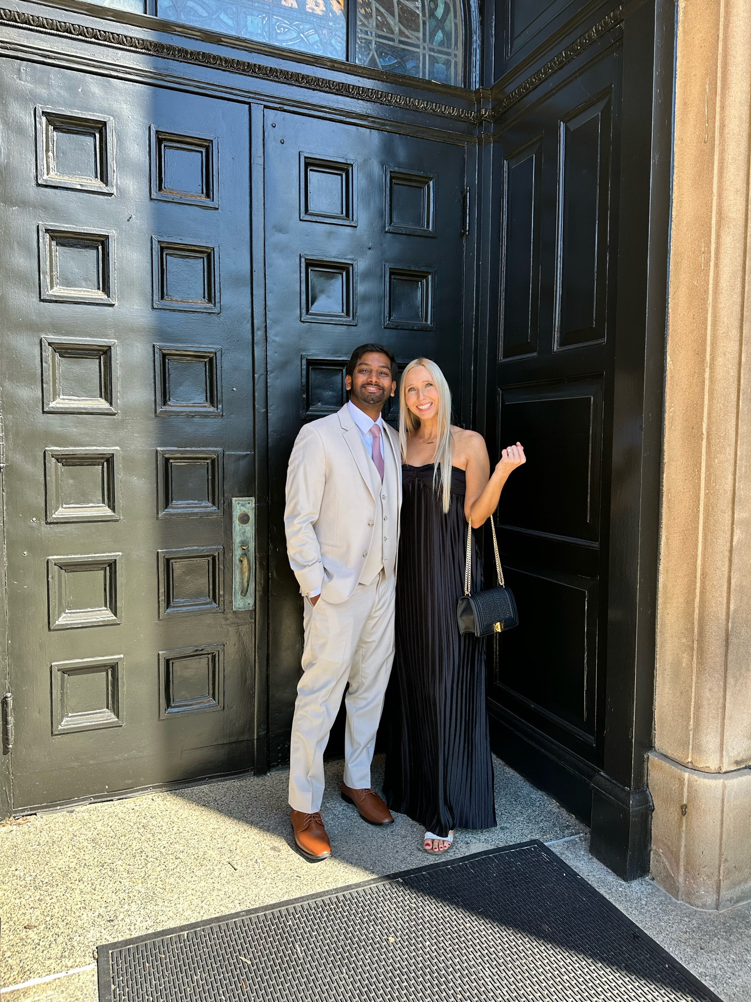 Formal wedding guest dress 🖤

Absolutely obsessed with black satin maxi dress. I’m wearing a size XS and it fits true to size. Silicone lining on the top part so it stays in place. Love that it’s not tight in the stomach area, so you don’t have to worry about it being constricting!

Steve Madden rhinestone sandals - size 8, true to size.

I’ll share a few more of my favorite black wedding guest dresses and fall wedding guest dresses below! ✨

#LTKStyleTip #LTKSeasonal #LTKWedding