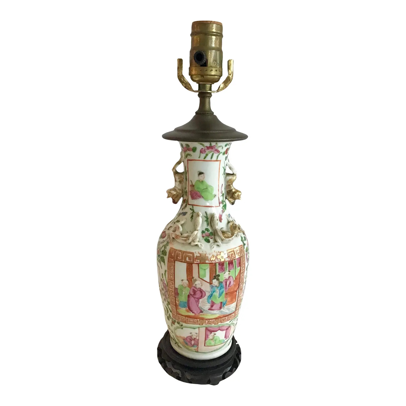 Rose Medallion Small Scale Table Lamp | Chairish