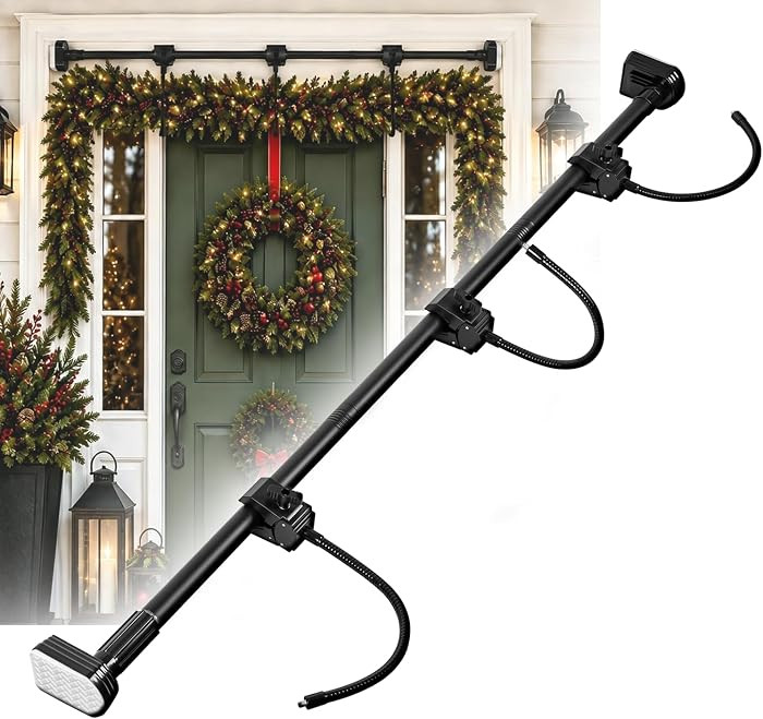 Garland Hanger for Front Door Frame, Large Adjustable Wreath Holder | Amazon (US)