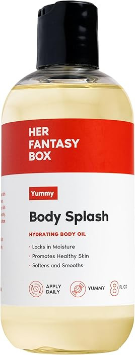 Her Fantasy Box | Body Splash Hydrating Body Oil (Yummy) - Moisturizing, Non-Greasy Formula for S... | Amazon (US)