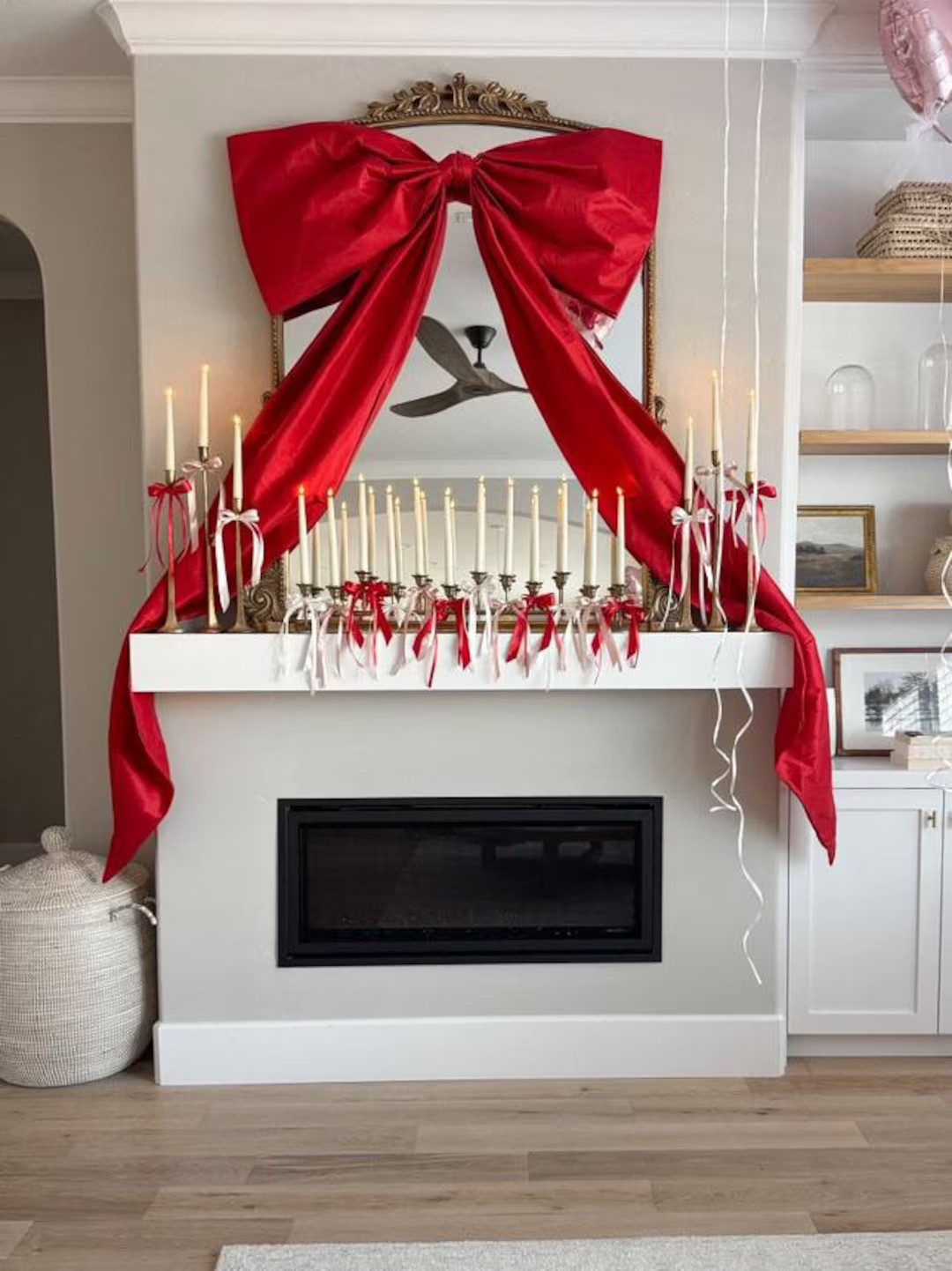 Giant Red Wall Bow, Coquette Party Decor, Loveshackfancy Inspired Large Hanging Bow, Shower Decor... | Etsy (US)