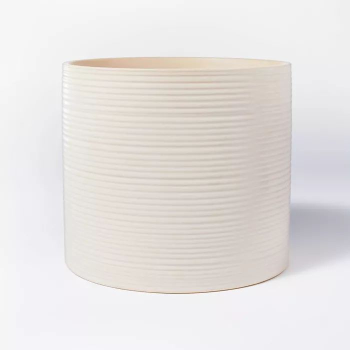 Textured Ceramic Vase Off White - Threshold™ designed with Studio McGee | Target