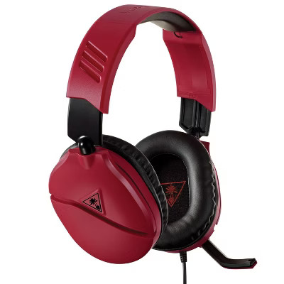 Turtle Beach Recon 70 Wired Gaming Headset for PlayStation 4/5/Xbox One/Series X|S/Nintendo Switch/PC - Red: 3.5mm Jack, Ideal for Gaming | Target
