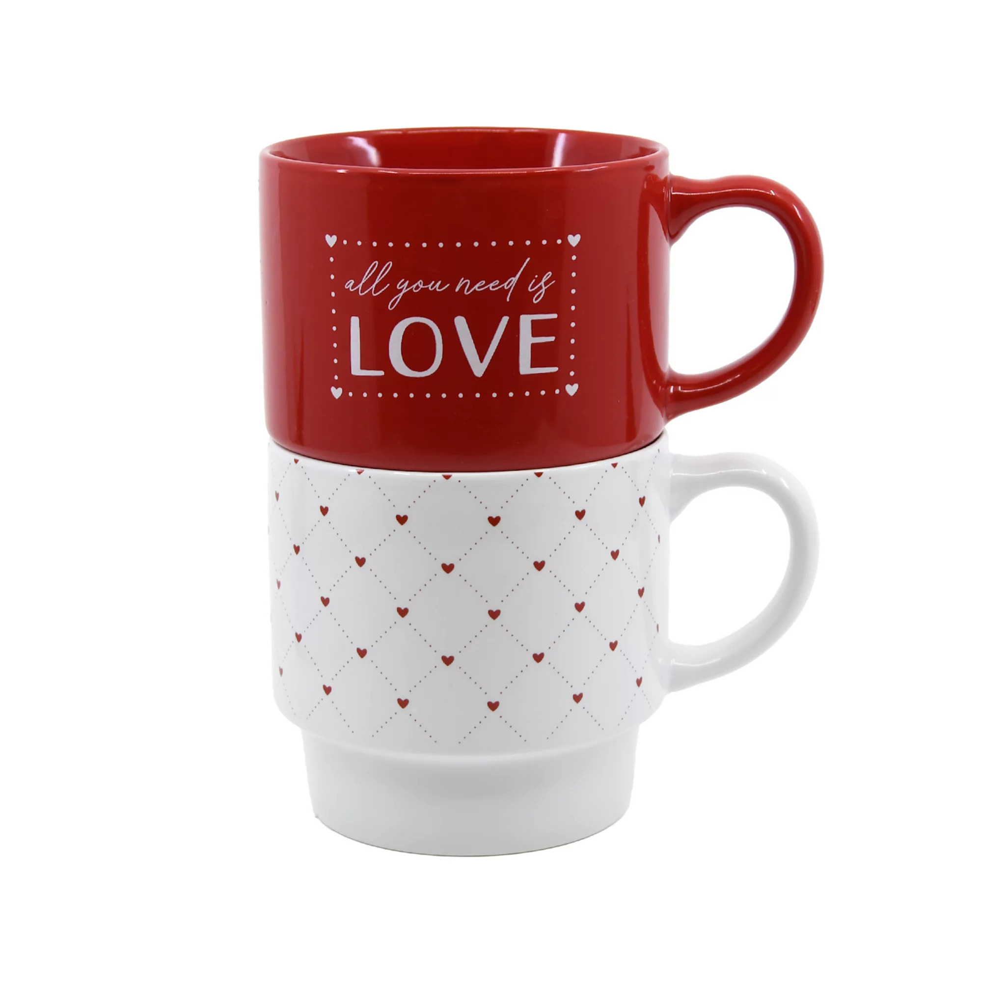 New View Gifts & Accessories 2-pc. Stacking Love Mugs Set | Kohl's