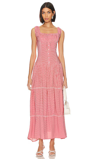 Christabelle Maxi Dress in Ladybug Gingham | Revolve Clothing (Global)