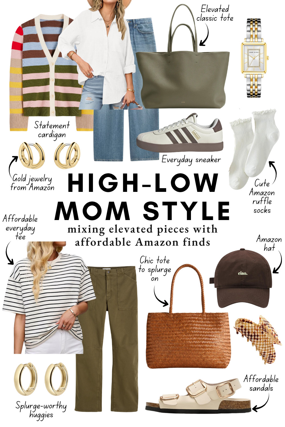 High-Low Summer Mom Outfit: Elevated + Amazon Finds 

 