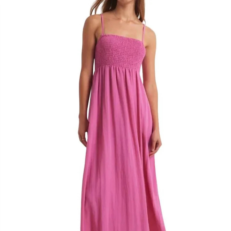 Z Supply Beachside Midi Dress In Heartbreaker Pink - Pink - L | Verishop