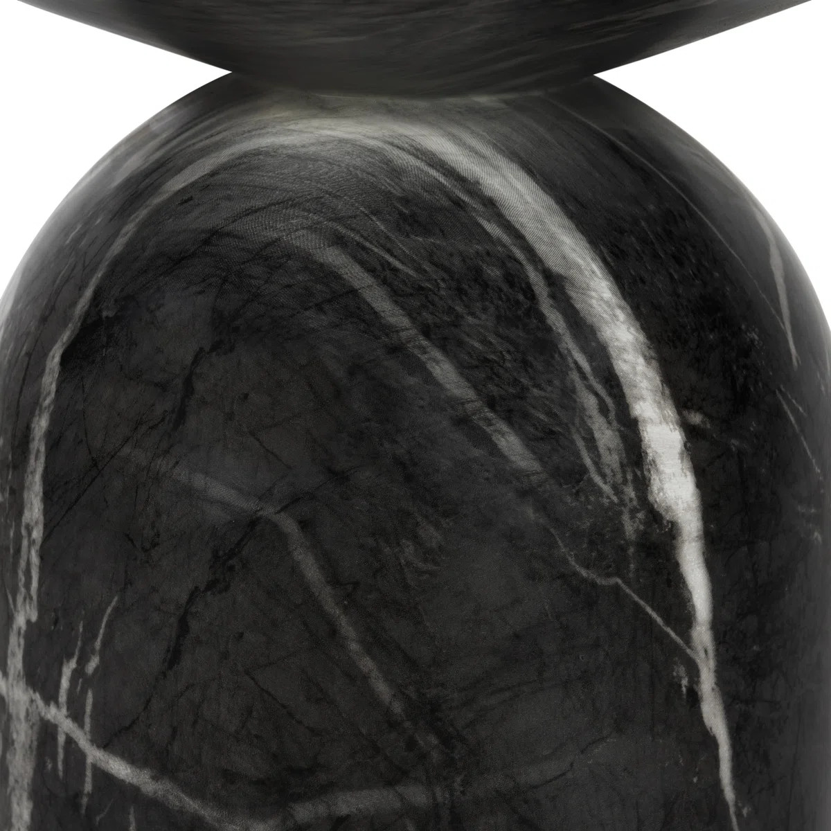 Dalissa Resin End Table with Marble Finish | Wayfair North America