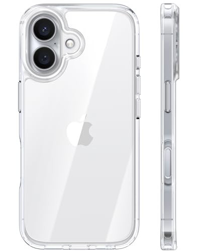 TORRAS for iPhone 16 Case Crystal Clear, Anti-Yellowing, Clear 6.1" | Amazon (US)