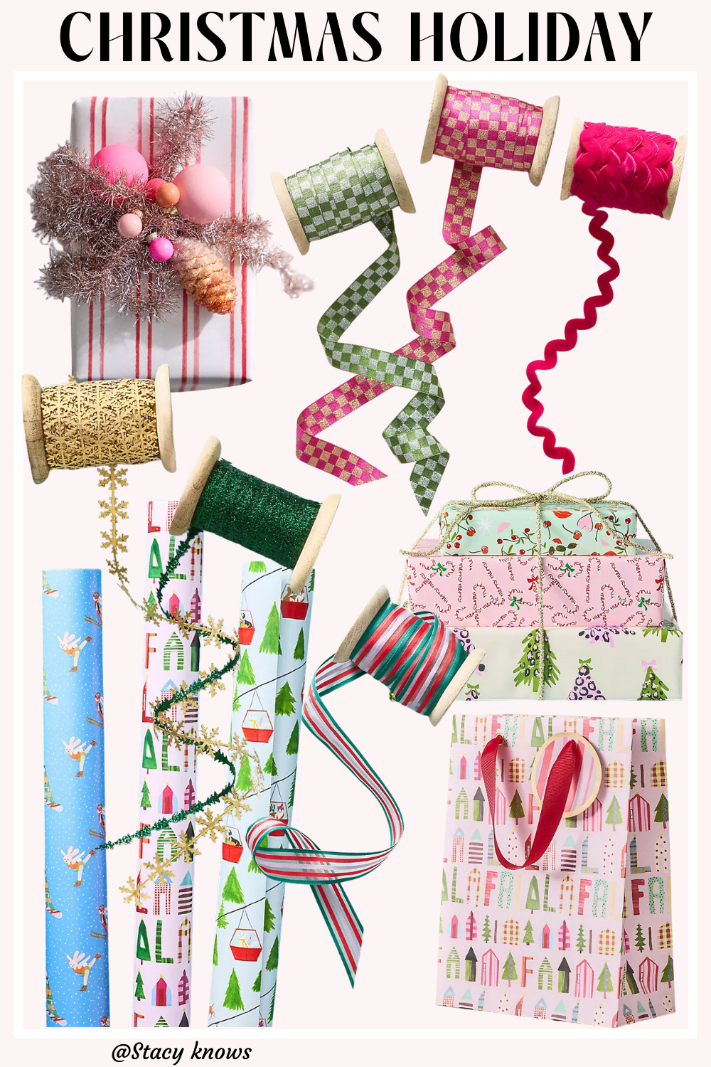 Tis the season to wrap! Sharing my favorite chic and festive Christmas gift wrapping ideas to make your presents look extra special under the tree. All supplies are linked on my LTK! Happy wrapping! 
#LTKholiday #GiftWrapping #ChristmasGifts #HolidayDecor #DIYgifts #Presents #HolidayWrapping #FestiveDecor #ChristmasInspo #HolidayHacks #LTKhome 

 #LTKGiftGuide #LTKHoliday #LTKstorytime