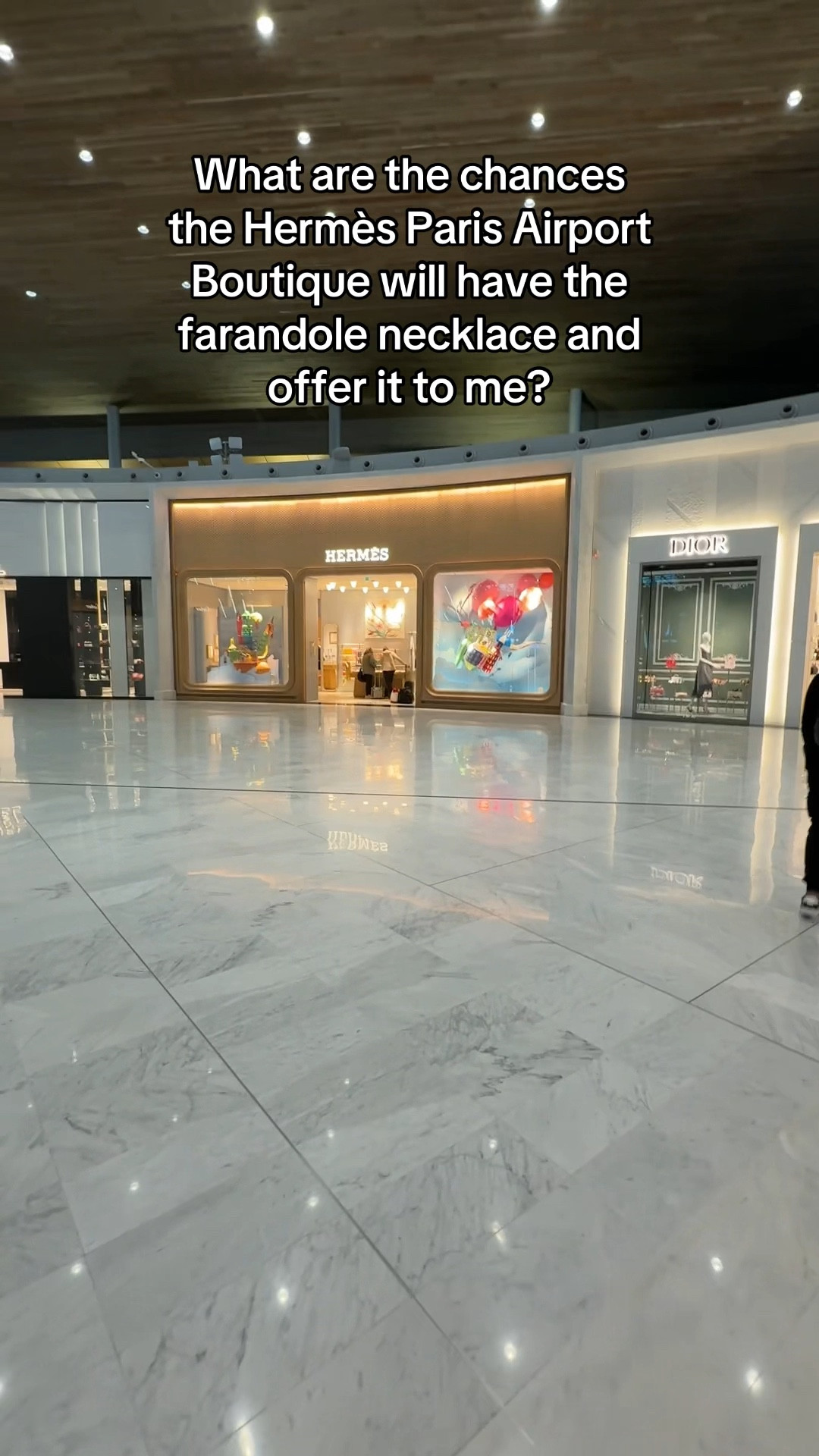Always worth a shot to ask…. Especially when you’re not asking for a bag! #hermes #neverskipanhermesairport #shopaholic #hermesfarandole #farandole 

#LTKdayinmylife #LTKvlog #LTKTravel