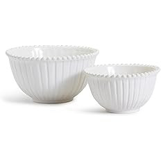 Two's Company Heirloom Set of 2 Pearl Edge Bowls | Amazon (US)