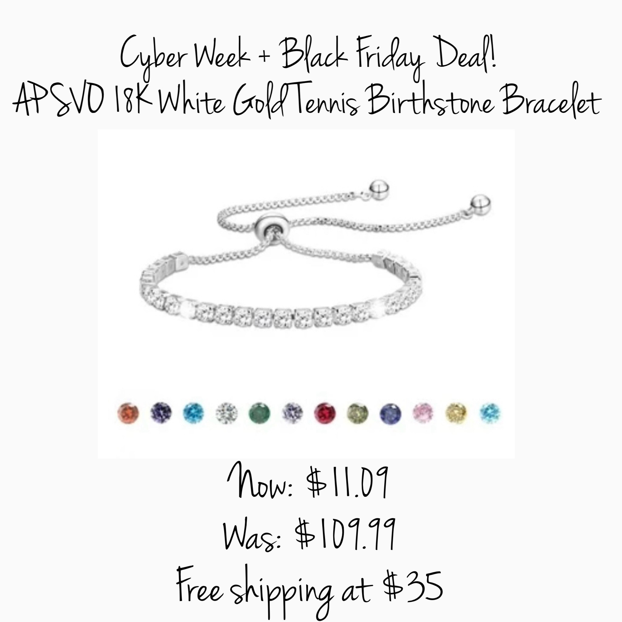 Birthstone bracelet, tennis bracelet, birth stones, gift guide, gifts for her, Black Friday deal, LTKcyberweek. 

#LTKSaleAlert #LTKCyberWeek #LTKGiftGuide