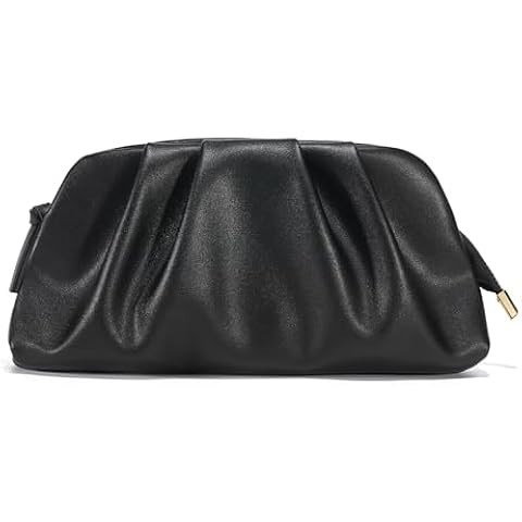 Soft PU Leather Clutch Purses for Women Formal Elegant Luxurious Evening Bag | Amazon (US)
