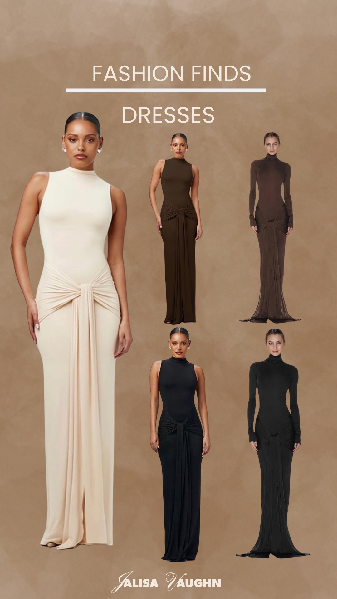 High Neck Sleeveless & Long sleeve Maxi Dress find! Suitable for any occasion! 

#LTKootd #LTKFindsUnder100