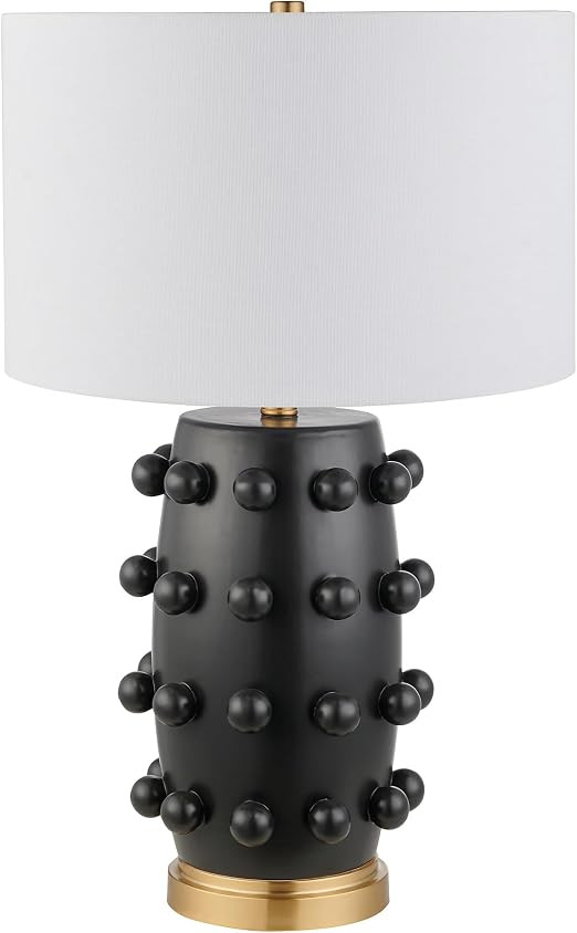 Henn&Hart 26" Modern 1-Light Table Lamp, Flat Black | Amazon (US)