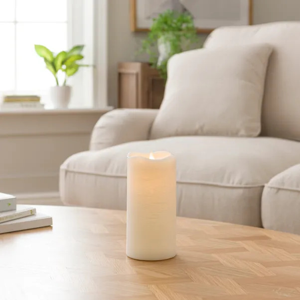 LED Blow Out Pillar Candle | Dunelm