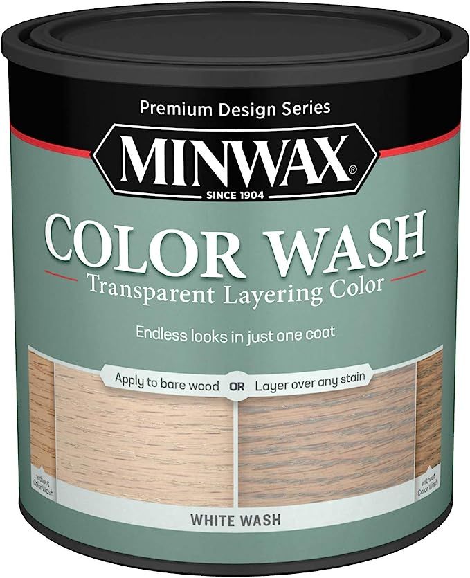 Minwax 618604444 Color Wash Transparent Layering Color, White Wash, 1 Quart | Amazon (US)