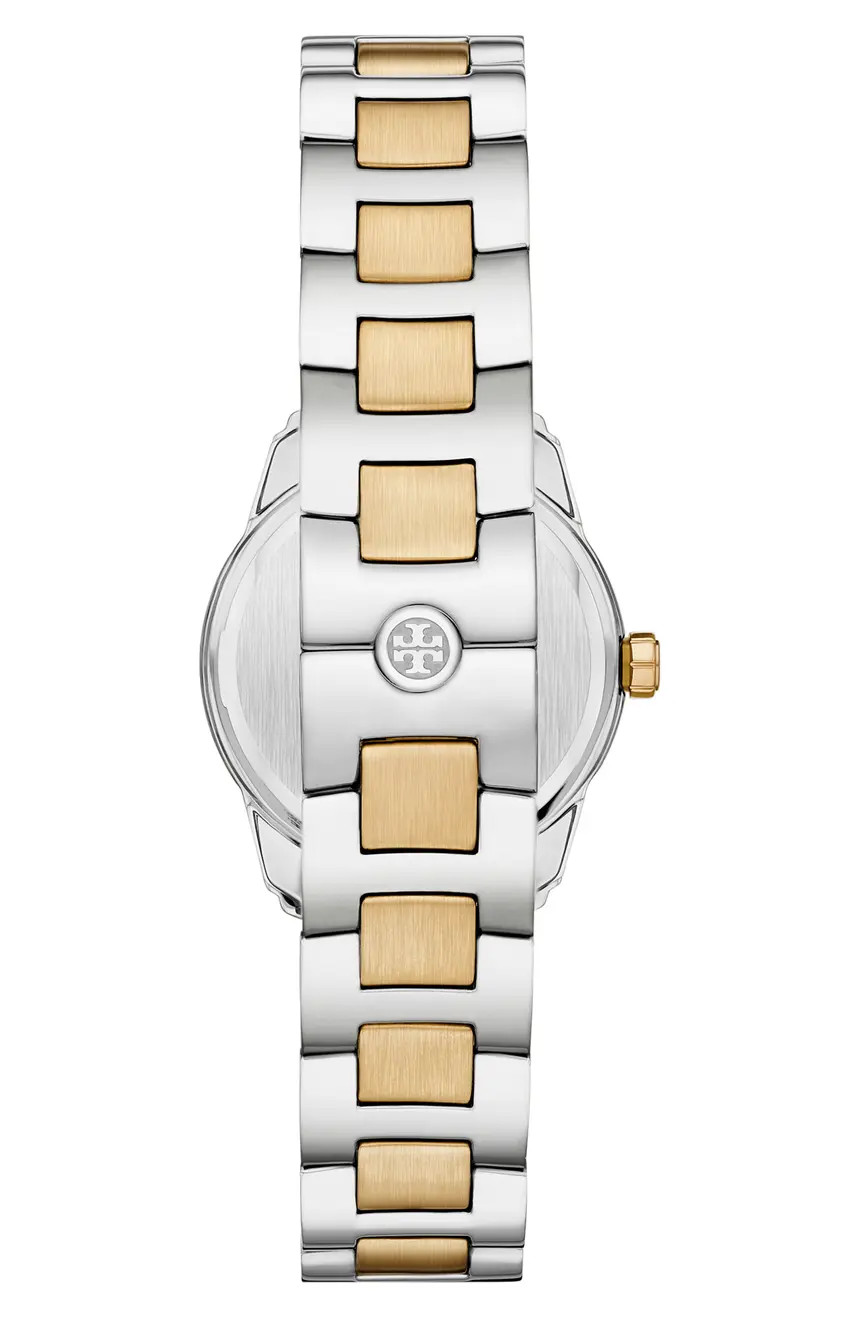 Tory Burch The Small Miller Two-Tone Bracelet Watch, 28mm | Nordstrom | Nordstrom