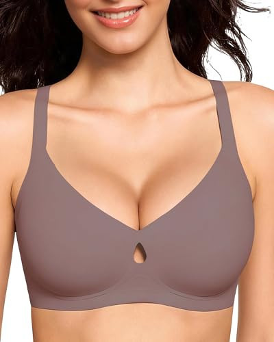 OXYIBRAS Wireless Jelly Bras for Women No Underwire Seamless Full Coverage Bralettes Lift T Shirt Sleep Everyday Bra Grey L | Amazon (US)