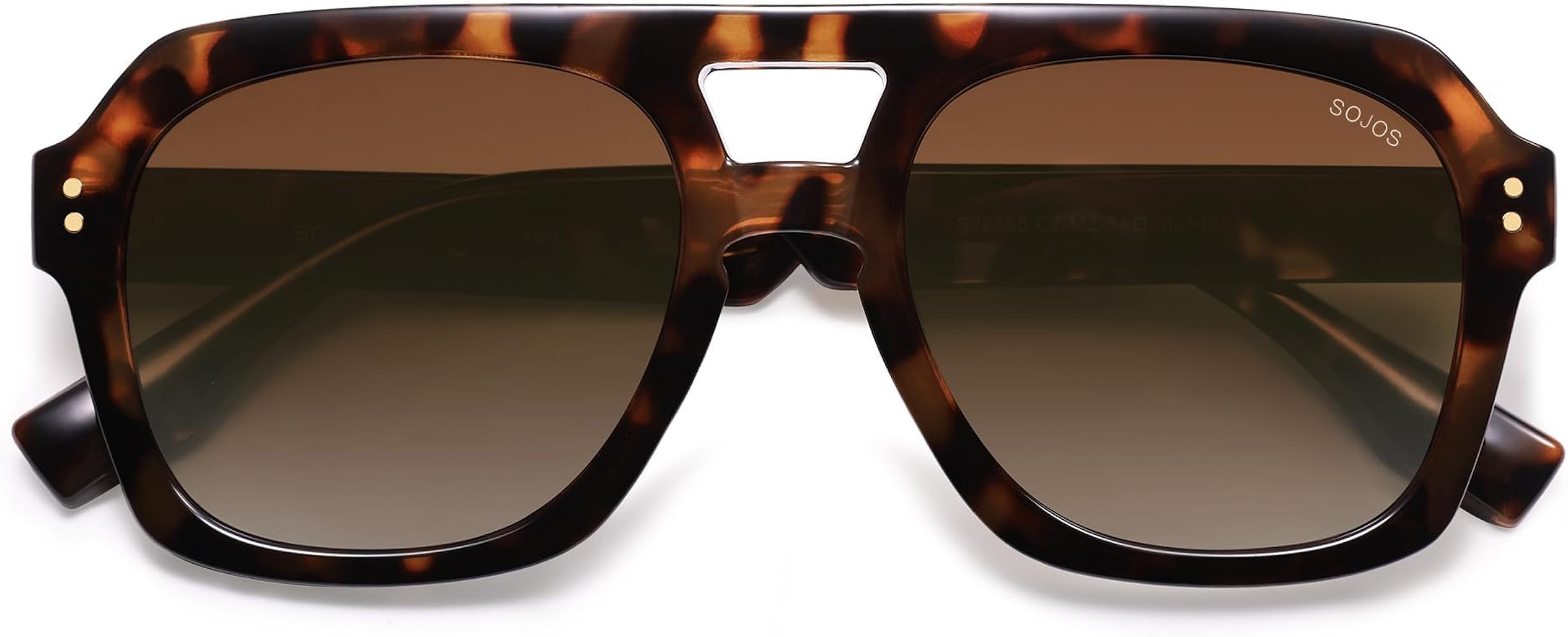 SOJOS Retro Thick Polarized Aviator Sunglasses for Women Men, Large Trendy Bold Square Pilot Shad... | Amazon (US)