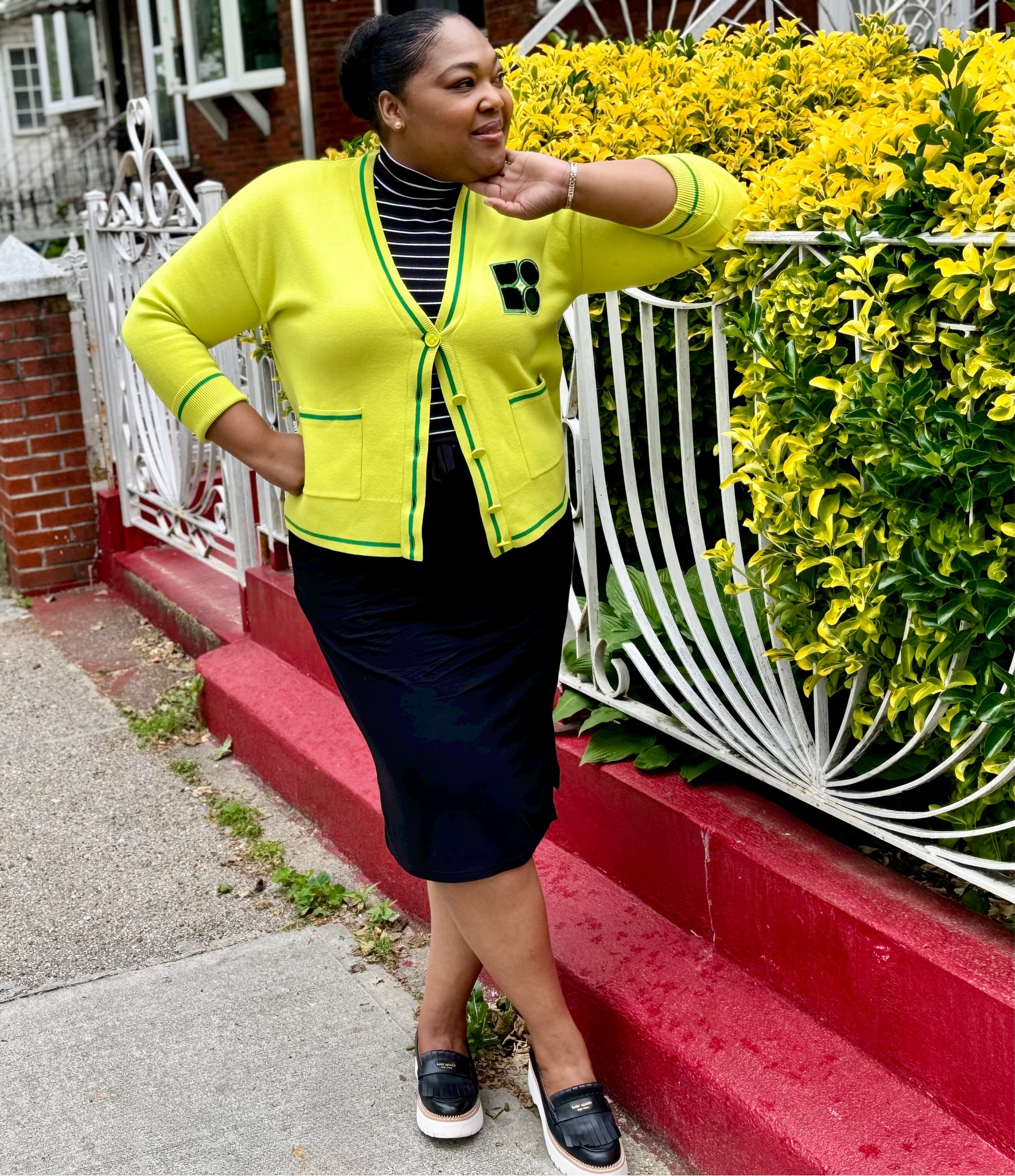 Nothing like a bright sweater/cardigan paired with a cool loader on a beautiful Spring day. 
#katespade #noelleisback #everydayoutfit

#LTKSaleAlert #LTKShoeCrush #LTKMidsize