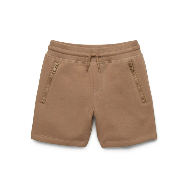 Wonder Nation Boys Fleece Pull-On Shorts with Zipper Pockets, Sizes 4-18 & Husky | Walmart (US)