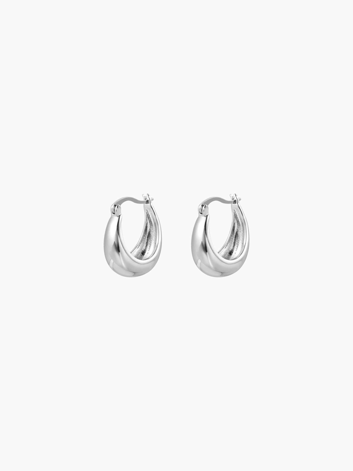 Zinc Alloy U-SHAPED HOOP EARRINGS For Exhibition Work | Cider