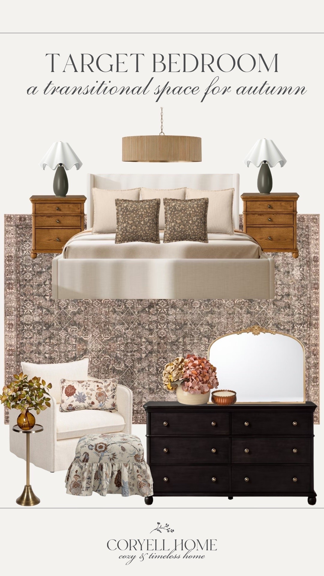 Target bedroom inspiration for a seasonal refresh 🍂 It’s warm, styled, and has fun patterns — the perfect twist on a classic room.

#LTKHome #LTKSeasonal