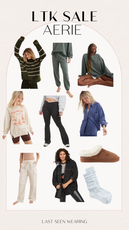 Aerie fall sale picks!
Loungewear 
Comfy outfit 
Fall style 2023

#LTKSale #LTKsalealert #LTKfindsunder50