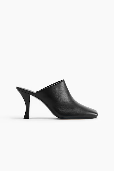 H & M - Heeled Mules - Black | H&M (US + CA)