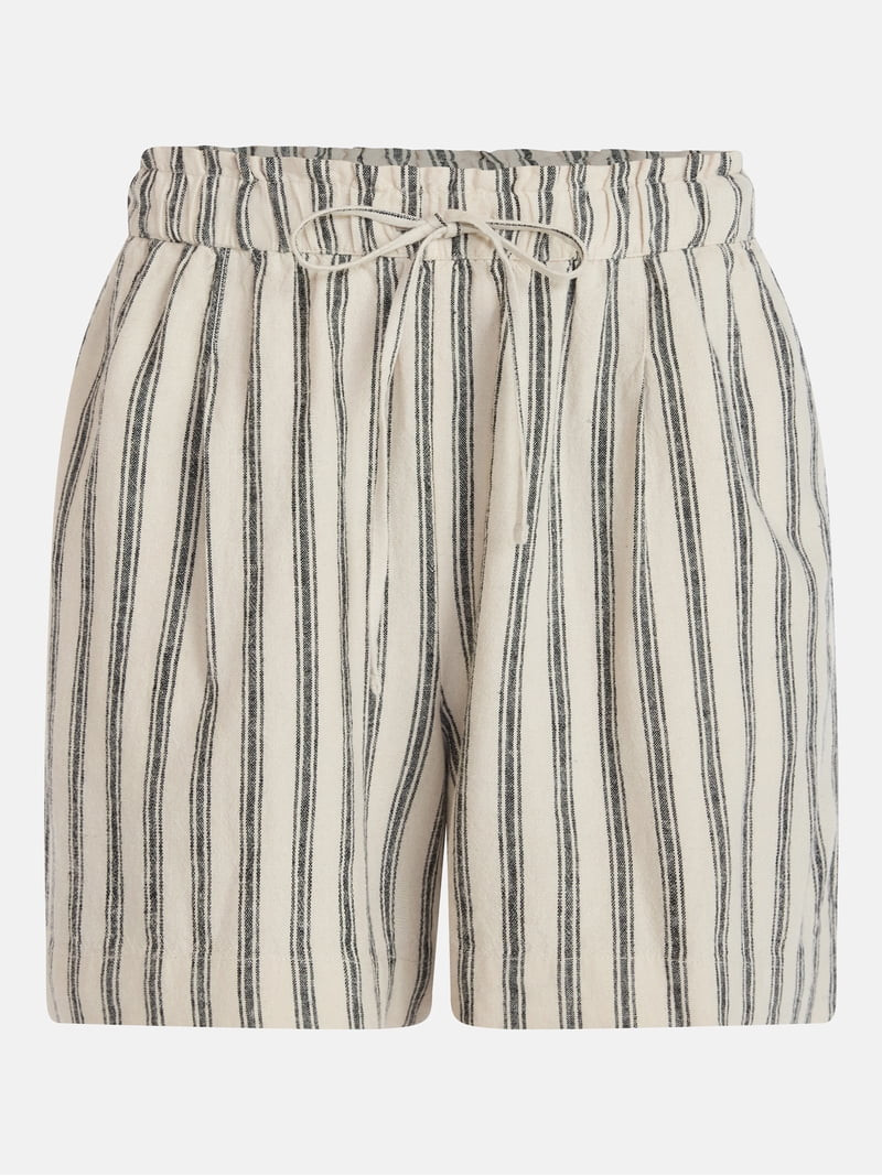 Time and Tru Women's Linen Blend Shorts, Sizes XS-XXXL - Walmart.com | Walmart (US)