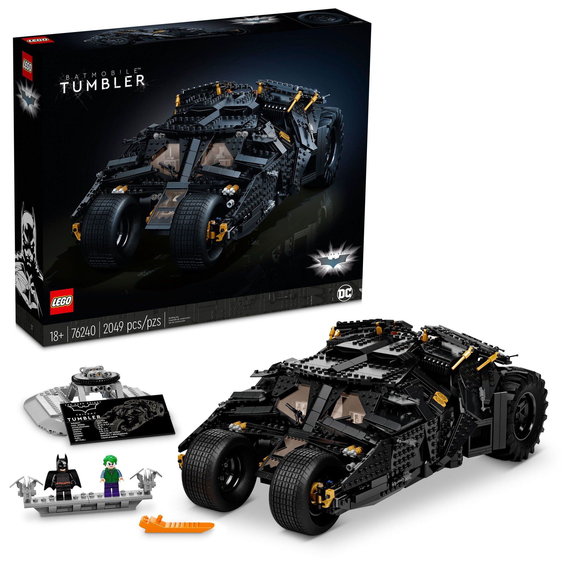 LEGO DC THE Batman Batmobile Tumbler 76240 Building Kit (2,049 Pieces) - Walmart.com | Walmart (US)