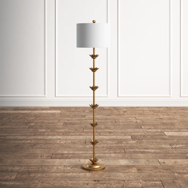 Adalyn 63.5'' Antique Gold Traditional Floor Lamp | Wayfair North America
