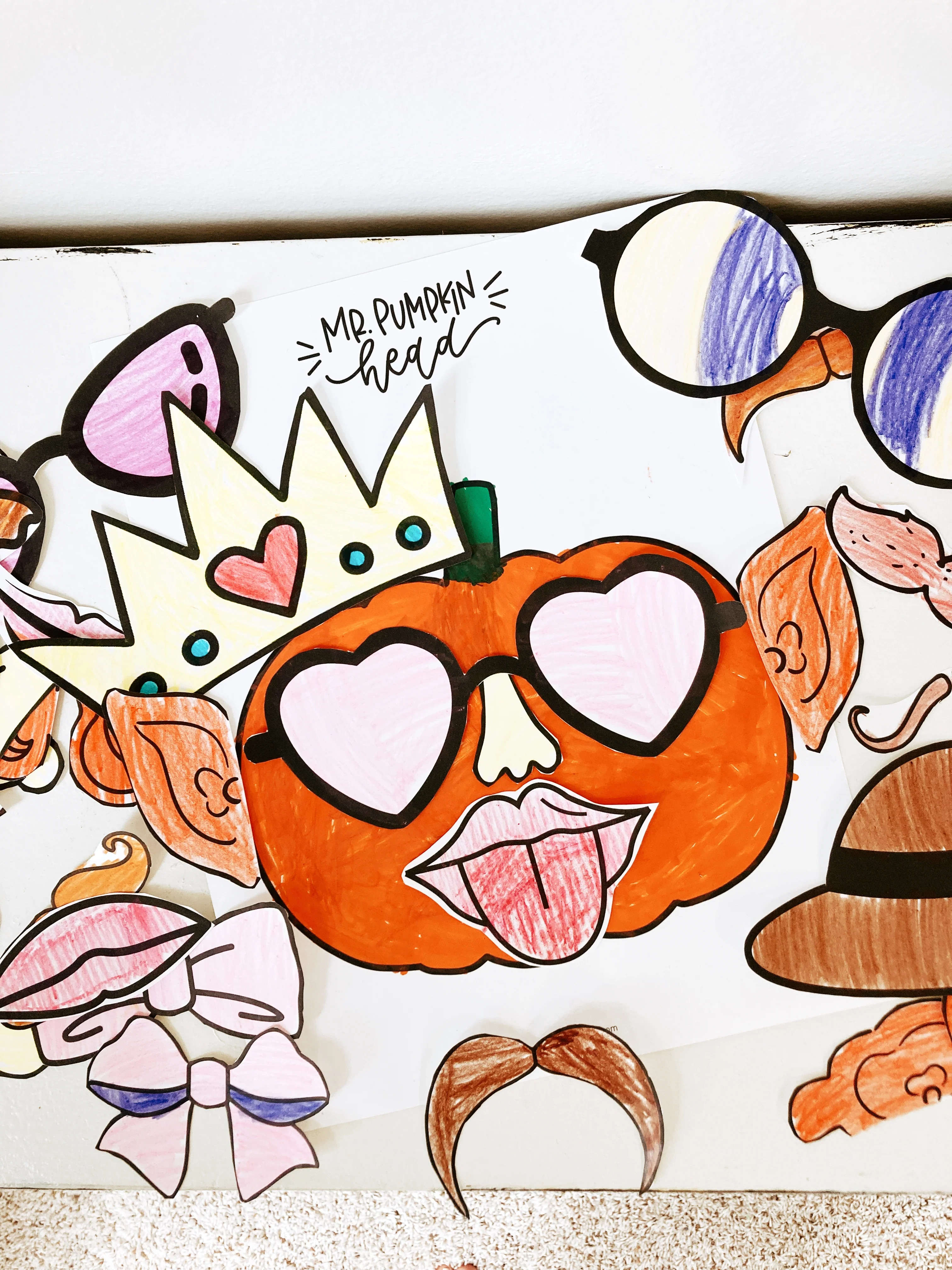 Mr. Pumpkin Head | Printable Craft | The Letter Vee