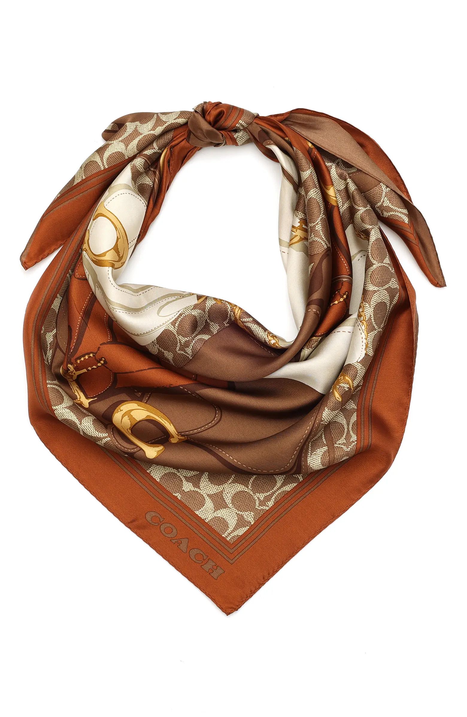 Tabby Print Square Silk Scarf | Nordstrom