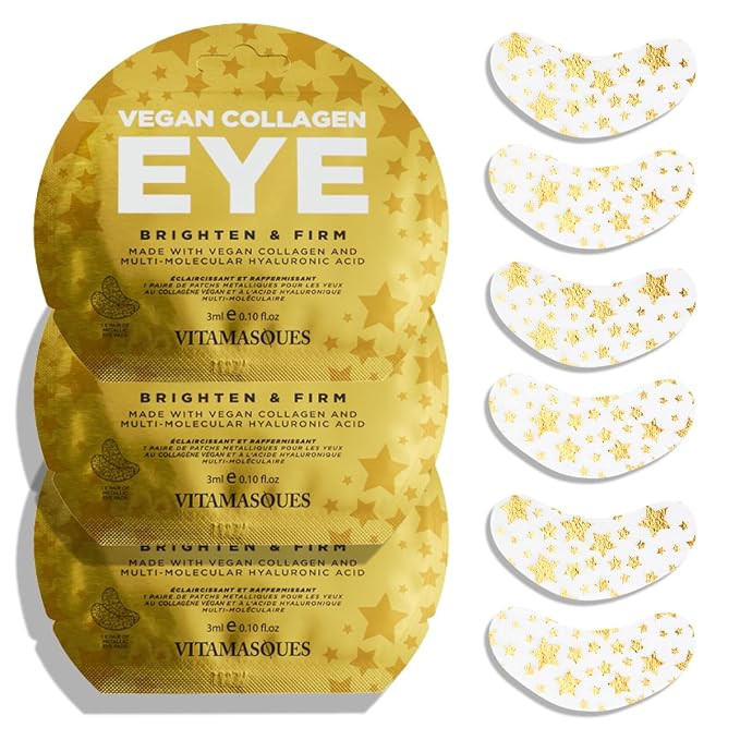 Vitamasques Under Eye Patches 3-Pack - Firming & Brightening - Anti Aging Collagen Korean Skin Ca... | Amazon (US)