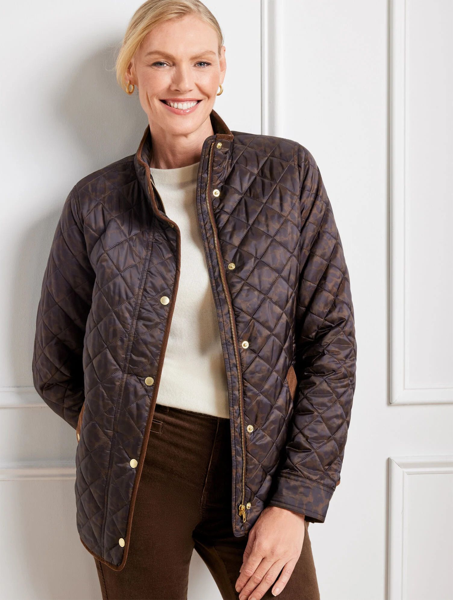 Quilted Barn Jacket - Spectacular Animal | Talbots