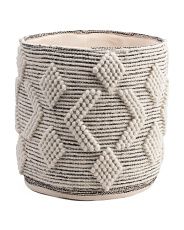 Criss Cross Diamond Woven Storage Basket | Marshalls