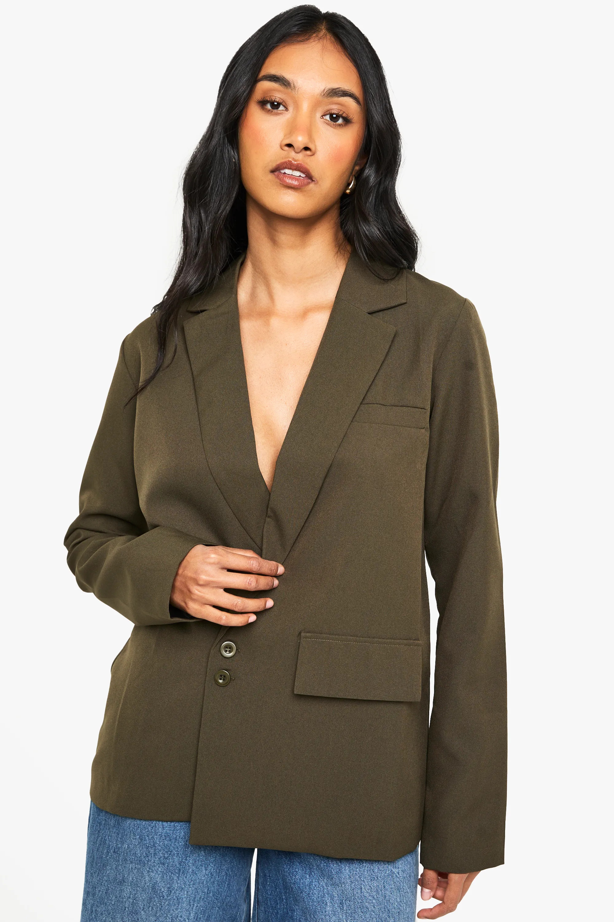 Suits | Tailored Wrap Over Blazer | boohoo | Boohoo.com (UK & IE)