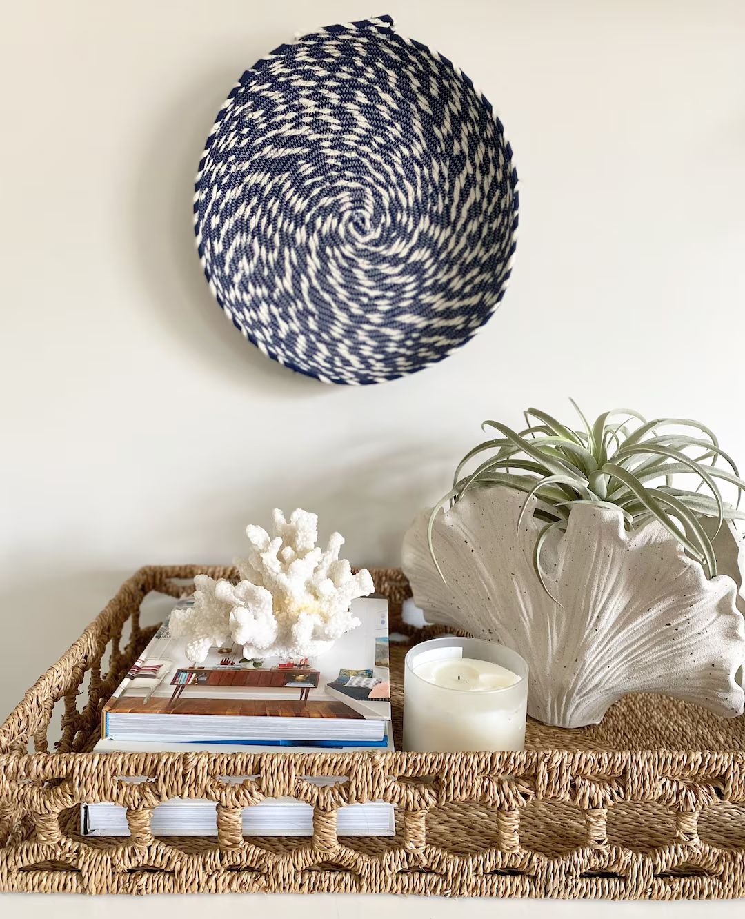 Woven Wall Basket Swirl Design - Etsy | Etsy (US)