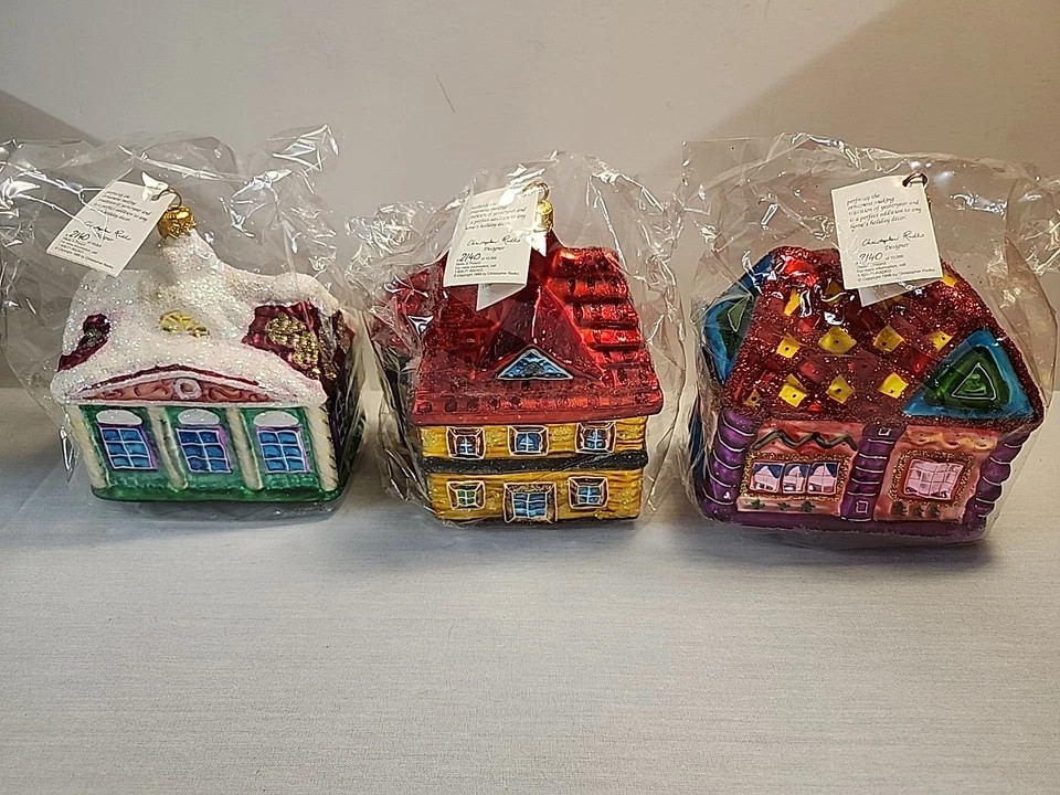 Christopher Radko 1997 Glass Christmas Ornament "SUGAR HILL" #2140/10,000 NIB | eBay US