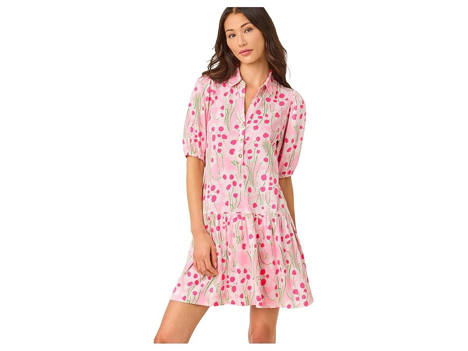 Lilly Pulitzer Bingley Dress Women's Dress Conch Shell Pink Sunny Daisies : LG, Cotton | Zappos