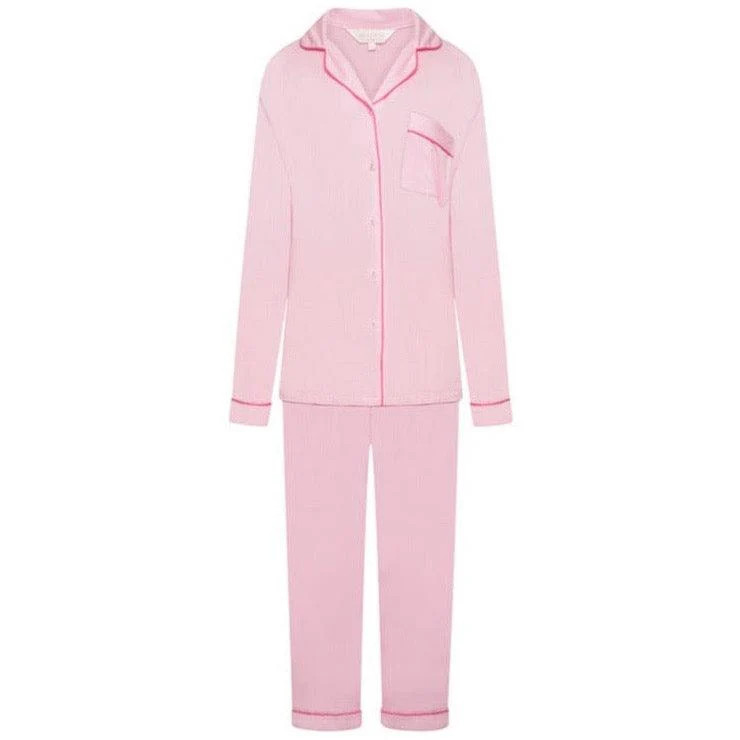 Rayon Stretch Pyjama Trouser Set - Blush | The NAP Co