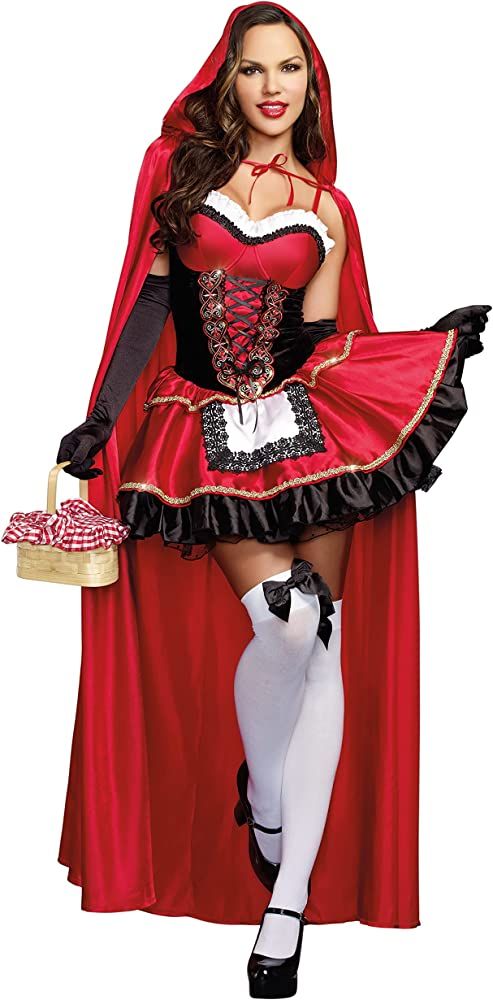 Dreamgirl Women's Adult Fashion Sexy Little Red Riding Hood Costume | Amazon (US)
