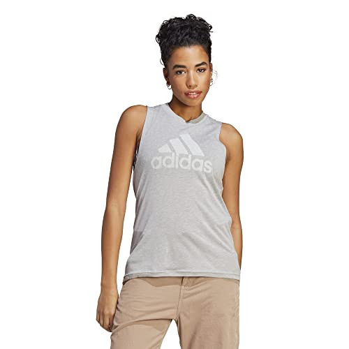 adidas Women's Future Icon Winners 3.0 Tank Top Shirt, Medium Grey Heather/White, X-Small US | Amazon (US)