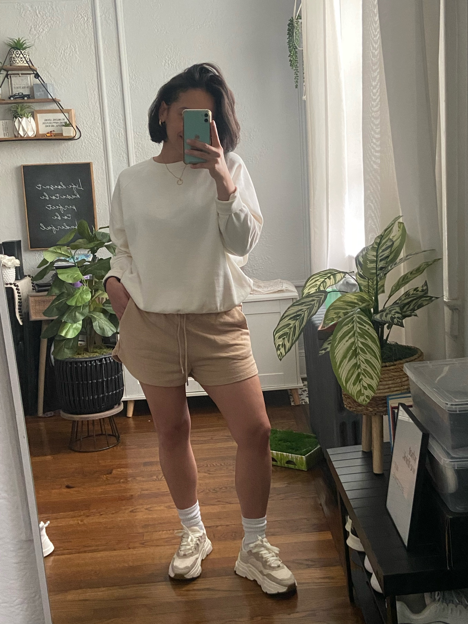 Transitional spring outfit idea • oversized sweatshirt and shorts • comfy casual chic style • all from H&M

#LTKSeasonal #LTKfit #LTKsalealert