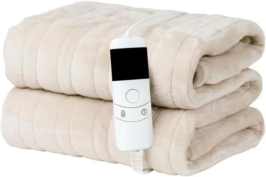 Heating | Electric Fleece Throw Blanket Cream Home Heater 10 Heat Settings Control Warmer | Marco... | Debenhams UK